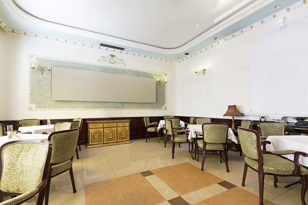 Interior of a restaurant in luxury villa - 写真・画像