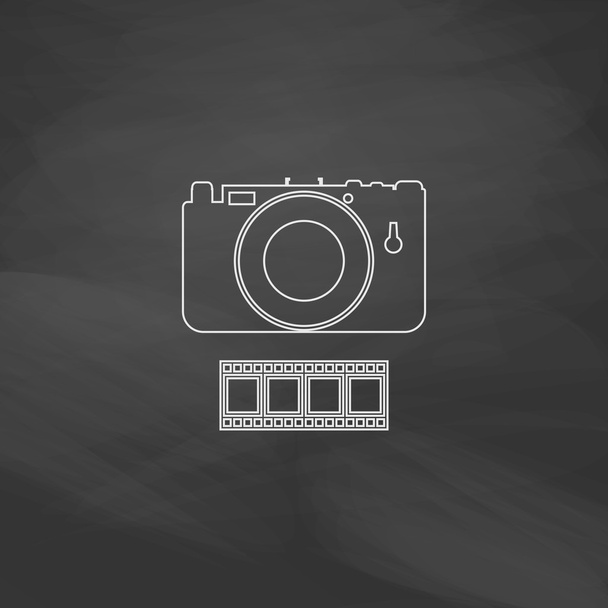 Camera computer symbol - Vector, afbeelding