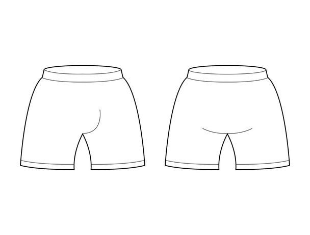 Modèle de shorts pour le design. Échantillon pour vêtements de football sportif
. - Vecteur, image