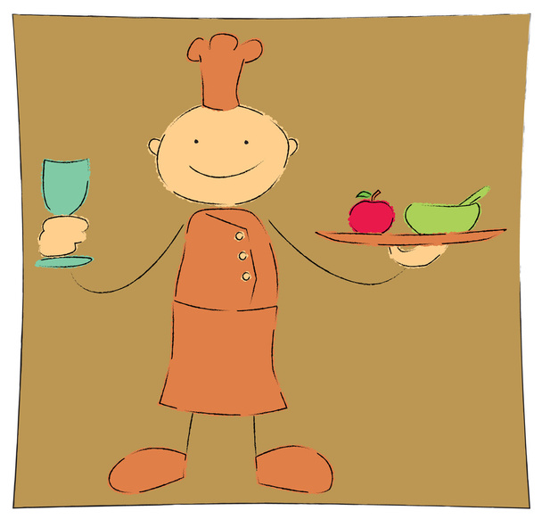 Шеф-кухар та харчування
 - Вектор, зображення
