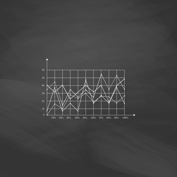 graphs computer symbol - Vector, imagen
