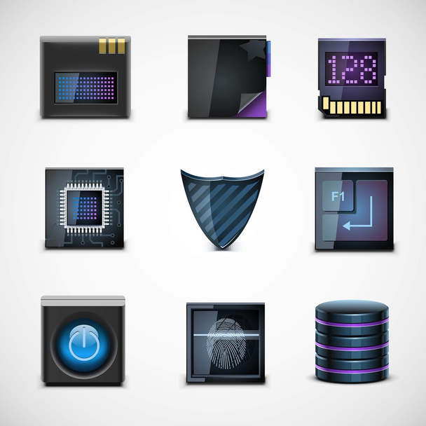 Electronic devices vector icons - Vector, Image
