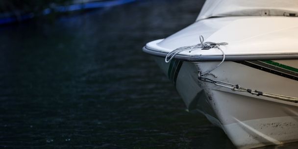 Barco a motor en el lago
 - Foto, imagen