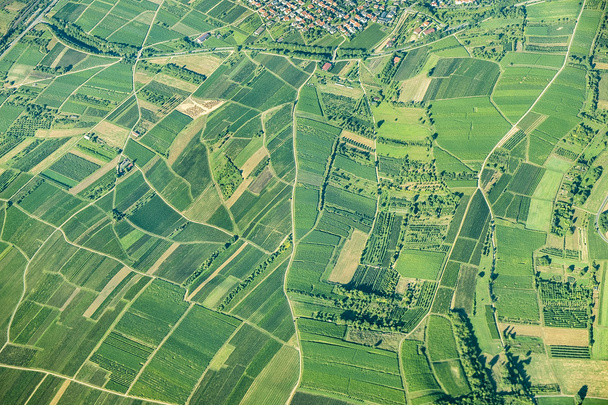 γραφική θέα στα πεδία στην αγροτική περιοχή της Ρηνανίας Παλατινάτου - Φωτογραφία, εικόνα