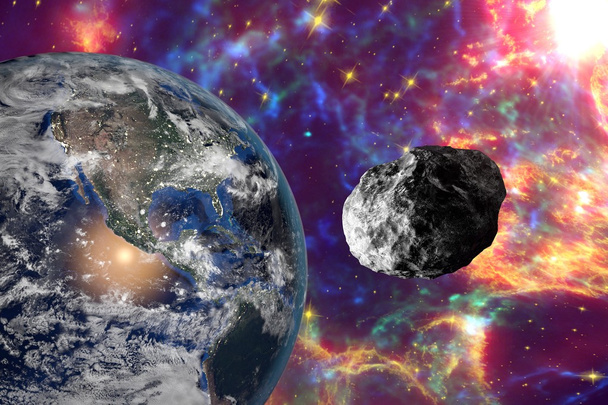 Астероїд наближається до землі - Фото, зображення