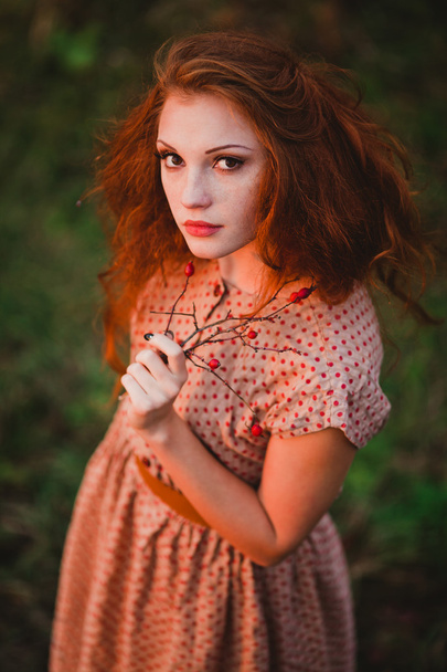 Küçük kızıl saçlı kız  - Fotoğraf, Görsel