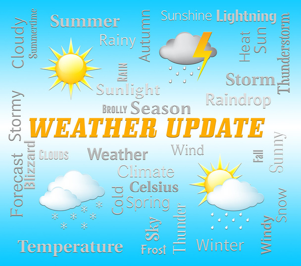 Wetter-Update zeigt Ausblick und Prognose - Foto, Bild