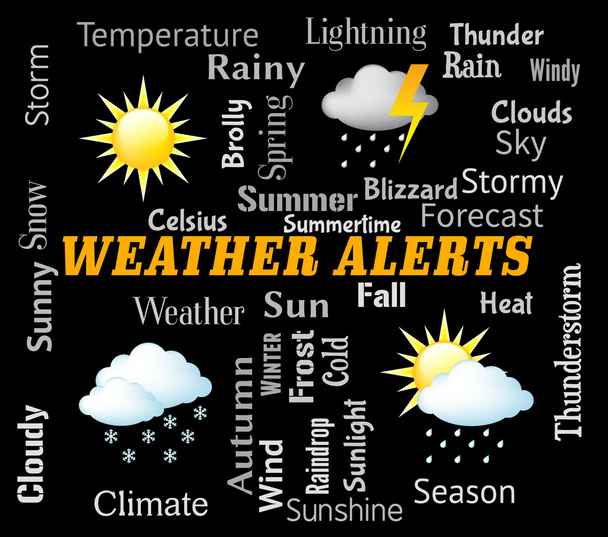 Alertas meteorológicas muestra advertencia y actualización
 - Foto, Imagen