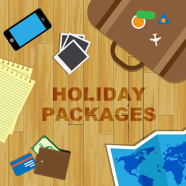 Prázdninové balíčky znamená organizovaného zájezdu a svátky - Fotografie, Obrázek