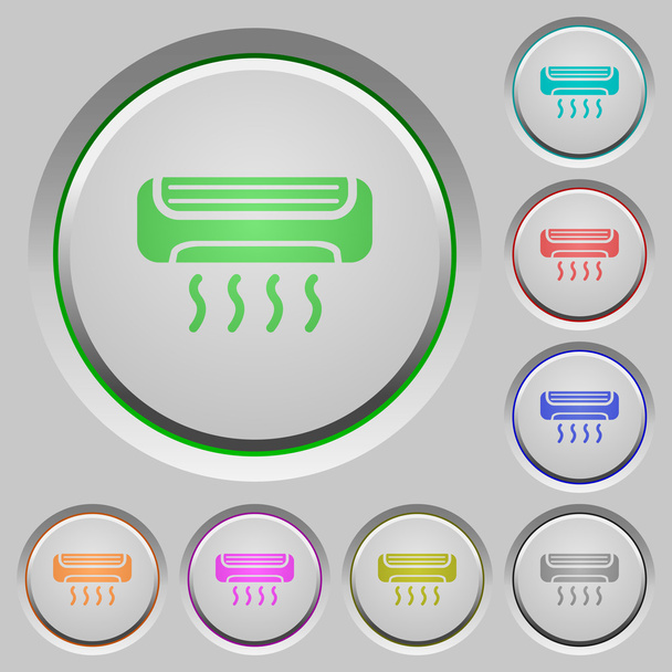 Air conditioner push buttons - Vector, Image