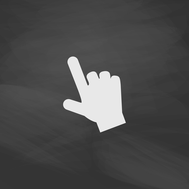 mão cursor símbolo do computador
 - Vetor, Imagem