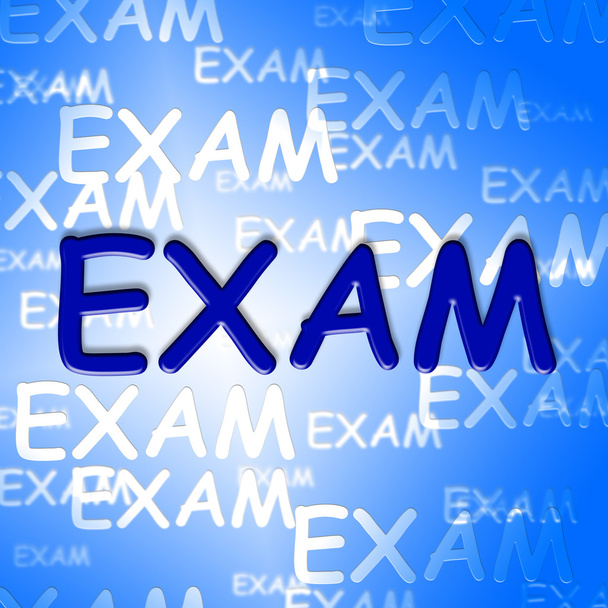 Exam Words Representa Pruebas Universitarias y Examen
 - Foto, imagen