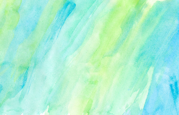Blue and green abstract colorful watercolor for background - Foto, imagen