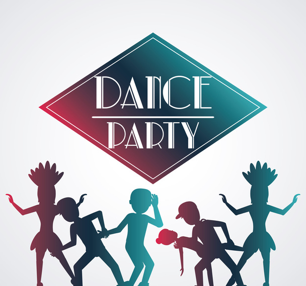Dance studio avatar dancer design - Vector, Image