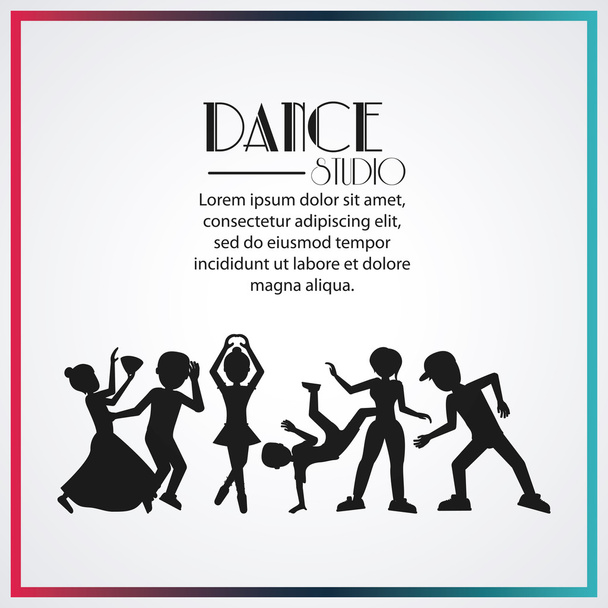 Tanssistudio avatar tanssija suunnittelu
 - Vektori, kuva
