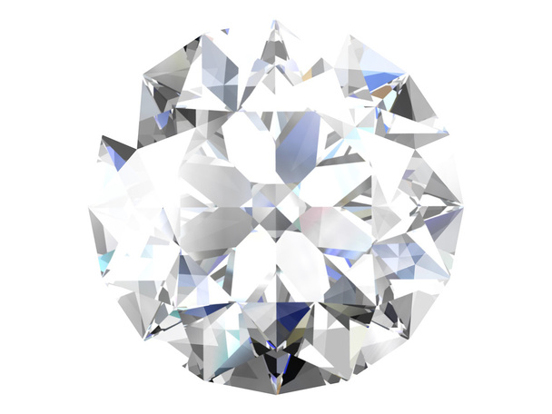 Діамант на білому тлі
  - Фото, зображення