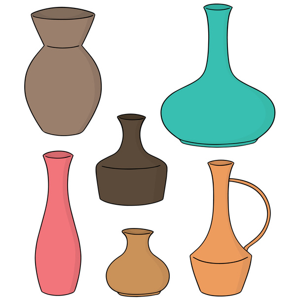 Vektor-Set von Vase - Vektor, Bild