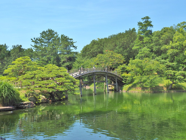 Ritsurin Bahçe Takamatsu, Japonya.  - Fotoğraf, Görsel