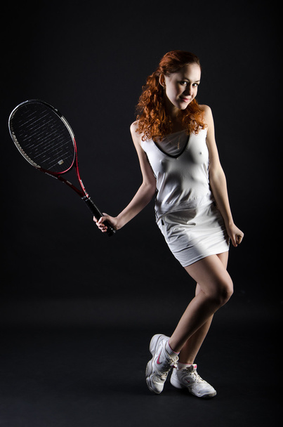 Menina de tênis
 - Foto, Imagem