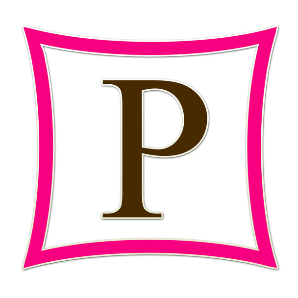 P rózsaszín és barna Monogram - Fotó, kép