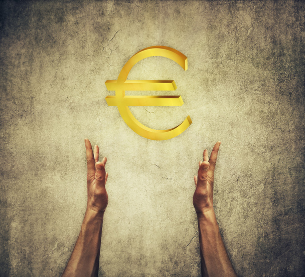 Euro teken bedrijf - Foto, afbeelding