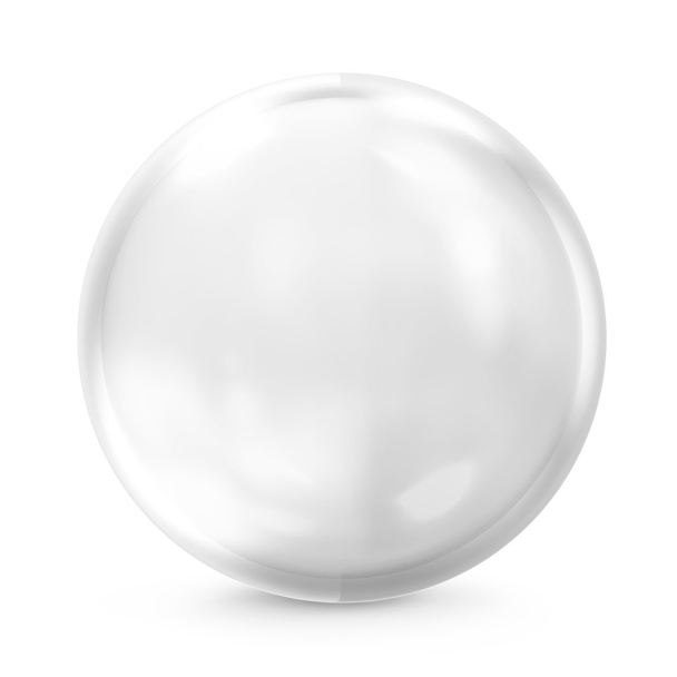 Empty Glass Sphere isolated on white background - Zdjęcie, obraz