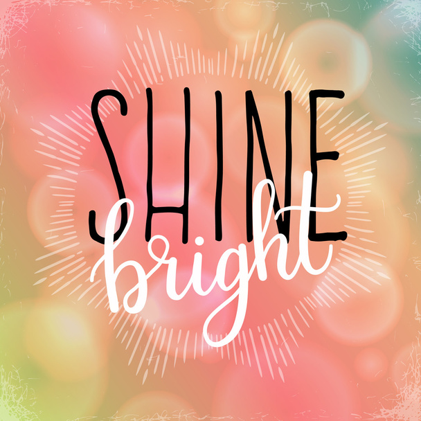 card Shine bright - Vector, Image