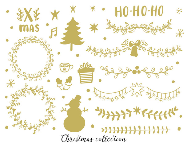 Funny Christmas collection - Vector, Image