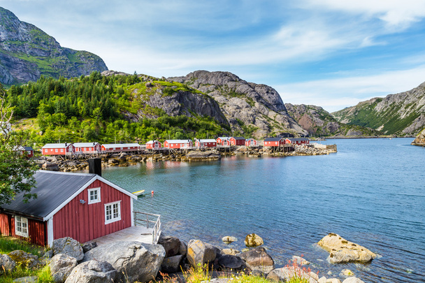 Wioskę rybacką Nusfjord i Unesco World Heritage Site Nusfjord - Zdjęcie, obraz