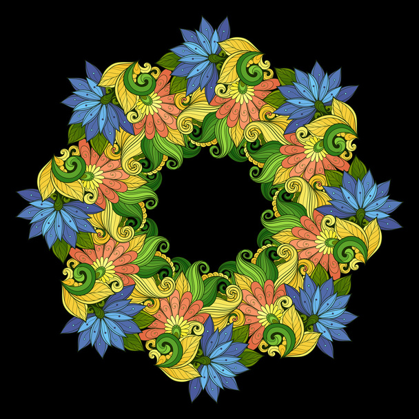 Colored Floral Background - Вектор, зображення