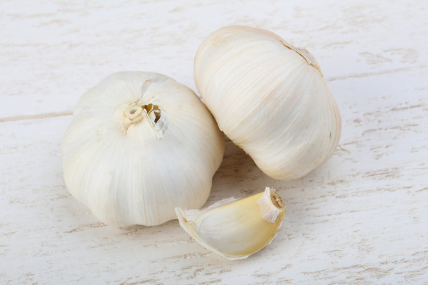 Fresh ripe Garlic heap - Foto, Imagem