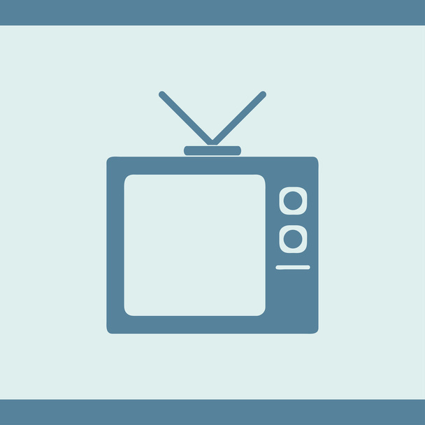 Illustration vectorielle icône TV - Vecteur, image