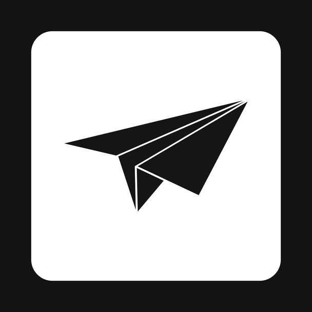 Paper plane icon, simple style - Vector, afbeelding
