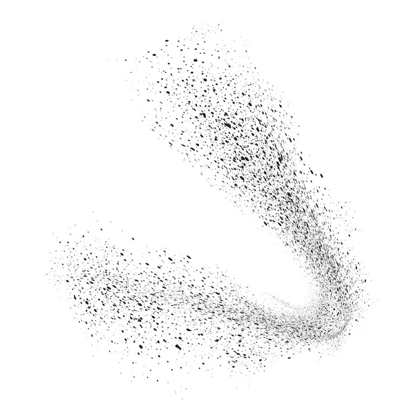 Abstract movement of grain or dust particles  - Vector, Image
