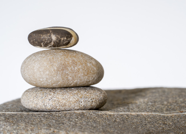 stacked stone pebble arrangement - Foto, Imagen