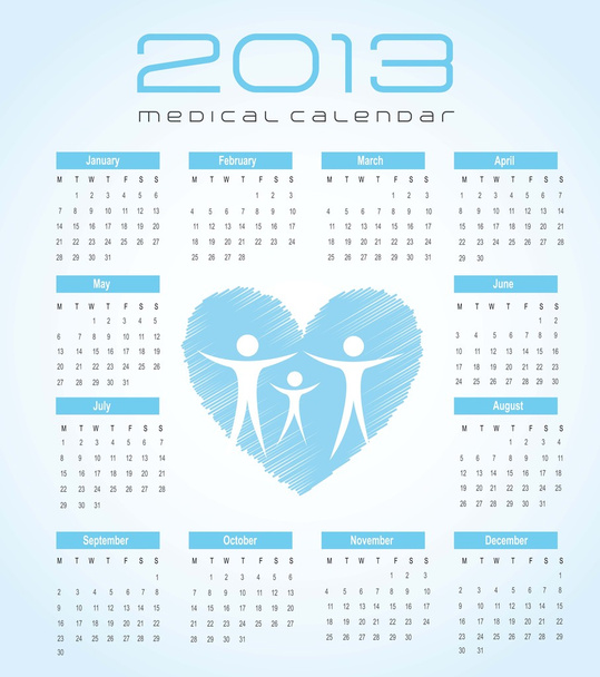 Vuoden 2013 kalenteri
 - Vektori, kuva