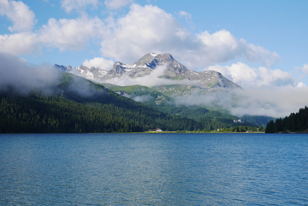Silvaplana Lake in Switzerland - Fotografie, Obrázek