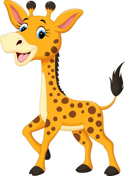 Милий жирафи мультфільм
  - Вектор, зображення