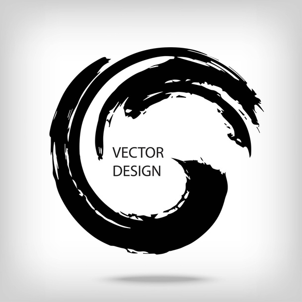 Hand drawn circle shape. - Vector, Image