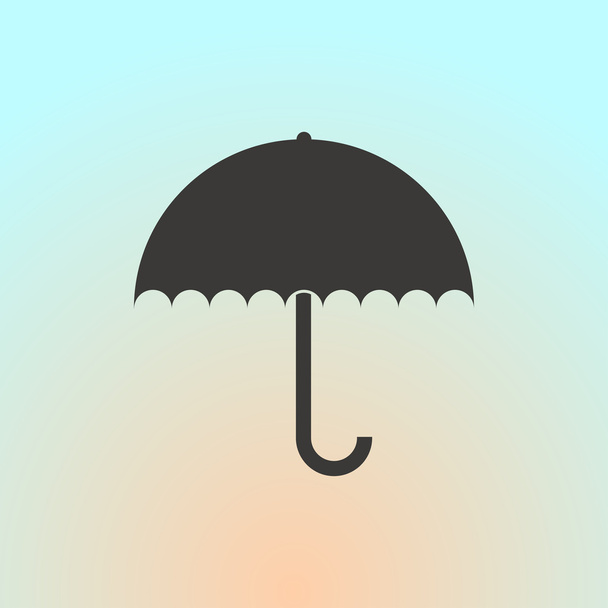 Icono de paraguas. estilo de diseño web
 - Vector, imagen