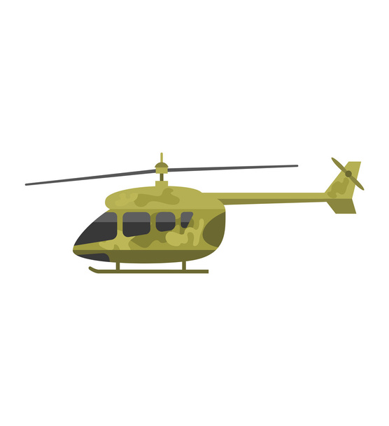 Military helicopter air transportation - Vector, Image