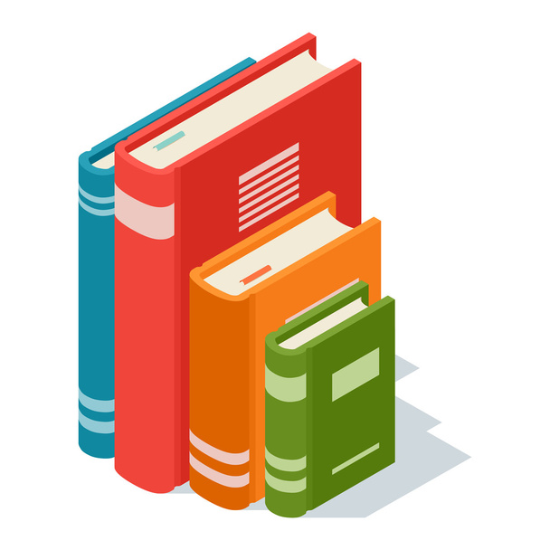 Isometric book icon vector illustration. - Vector, Image