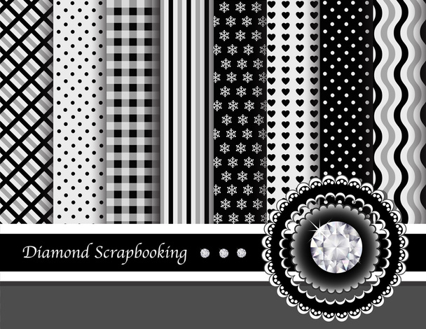 Gyémánt scrapbooking - Vektor, kép
