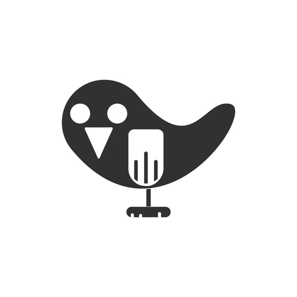 Illustration vectorielle d'animaux sur fond élégant oiseau
 - Vecteur, image