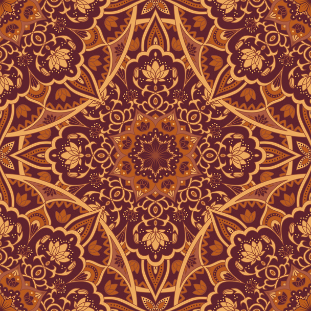 Mandala color seamless pattern - Vector, Image