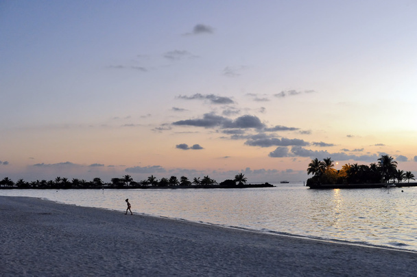 Όμορφη φύση και την θάλασσα στα παραδεισένια νησιά Μαλδίβες - Φωτογραφία, εικόνα