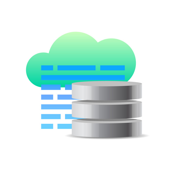 Database icon concept - Vector, Image