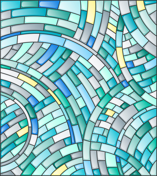 Abstract mosaic background of colored tiles on a dark background - Vector, Image