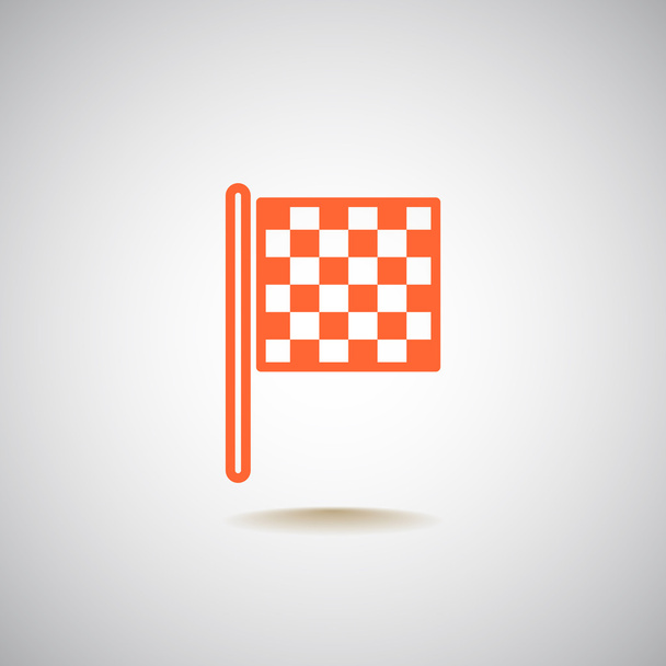 Checkered Flag Icon  - Vector, imagen
