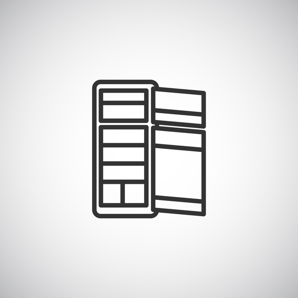 Refrigerator Icon, illustration  - Vecteur, image